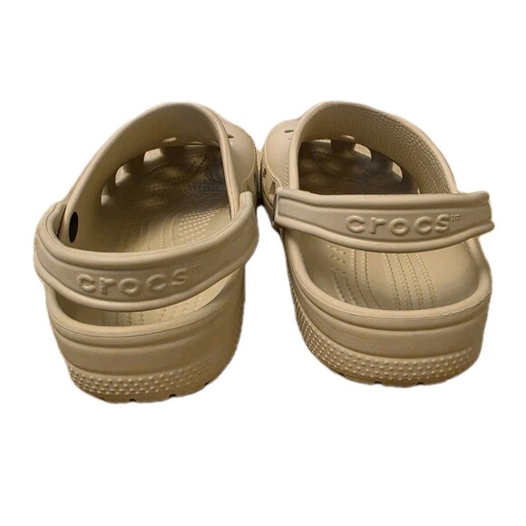 Crocs Unisex Classic Clog Off White/Beige, Size Mens 7 Womens 9